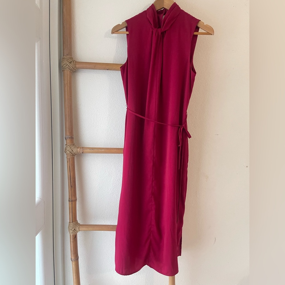 Banana Republic Vibrant Red Midi Dress